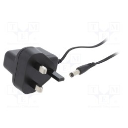 1 pcs x XP POWER - VEL05US060-UK-JA - Power supply: switched-mode, plug, 6VDC, 0.83A, 5W, Out: 5,5/2,1