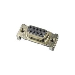 1 pcs : 09551156612741 - D-Sub Standard Connectors 9p STR FE PL2 pin 4-40 nut