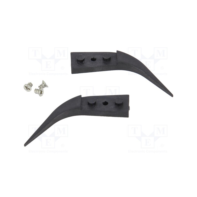 1 set x IDEAL-TEK - A277CF - Kit of tips, Blade tip shape: flat, Tweezers len: 30mm, ESD, 2pcs.