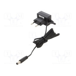 1 pcs x MEAN WELL - SGAS06E09-P1J - Power supply: switched-mode, plug, 9VDC, 0.66A, 6W, Plug: EU, 79%