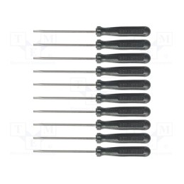 1 set x BERNSTEIN - 4-302-VE10 - Kit: screwdrivers, slot, 10pcs.