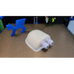 Solar camper roof cable grommet