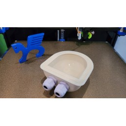 Solar camper roof cable grommet