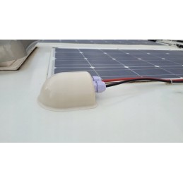 Solar camper roof cable grommet