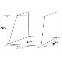 Vestibule tent for VW T5 T6 Comet Br