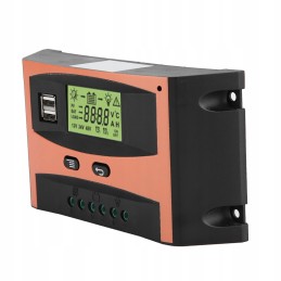 MPPT solar charging controller 12v 24v 30a lcd