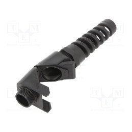 1 pcs x HUMMEL - 1.314.2501.50 - Cable gland, angular,with strain relief, M25, 1.5, IP68, black