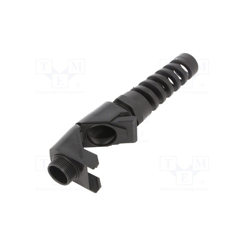 1 pcs x HUMMEL - 1.314.2501.50 - Cable gland, angular,with strain relief, M25, 1.5, IP68, black