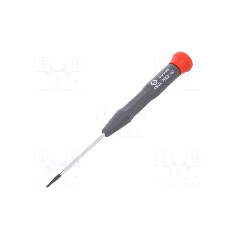 1 pcs x C.K - T4882X 000 - Screwdriver, Phillips, precision, PH000, PRECISION
