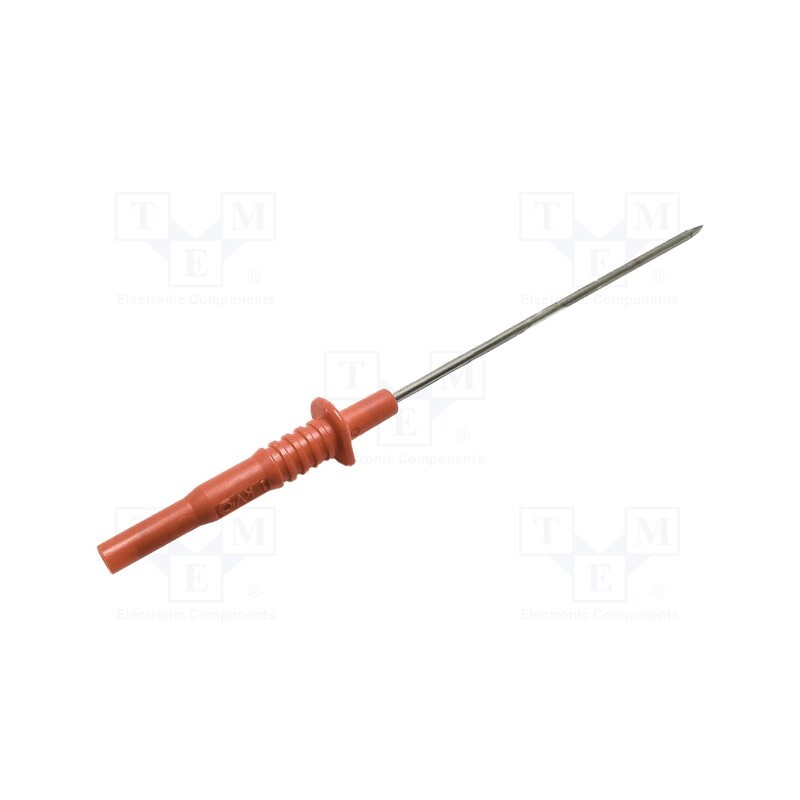 1 pcs x MUELLER ELECTRIC - BU-26130-2 - Test probe, 10A, 1kV, red, Tip diameter: 2mm, Overall len: 160mm