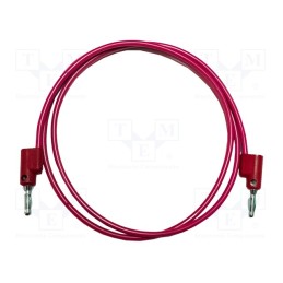 1 pcs x MUELLER ELECTRIC - BU-PB72-2 - Test lead, 15A, banana plug 4mm,both sides, Urated: 1kV, Len: 1.8m