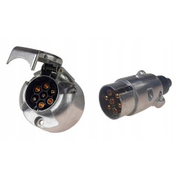 Aluminum electrical socket, 7 poles