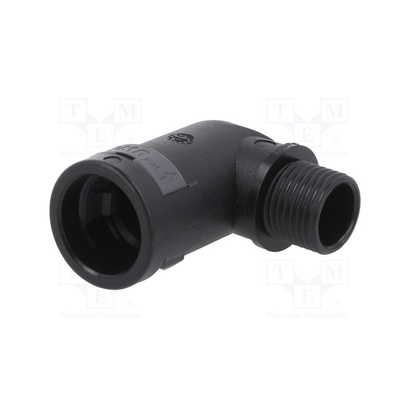 1 pcs x PMA - BVWD-P092GT-11 - 90° angled connector, Thread: PG,outside, polyamide 6, -40÷105°C