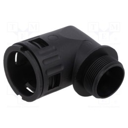 1 pcs x LAPP - 55501205 - 90° angled connector, Thread: metric,outside, polyamide 6, black