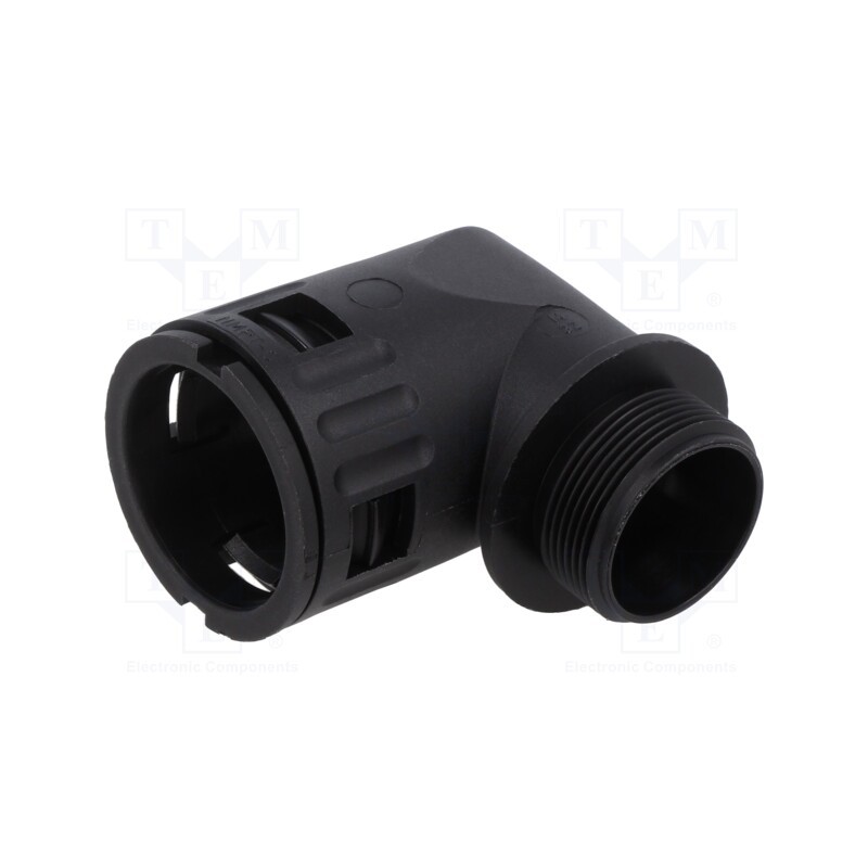 1 pcs x LAPP - 55501205 - 90° angled connector, Thread: metric,outside, polyamide 6, black