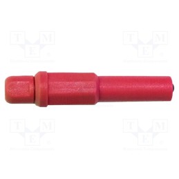 1 pcs x MUELLER ELECTRIC - BU-32603-2 - Plug, 4mm banana, 20A, 1kV, red, insulated, nickel plated, brass