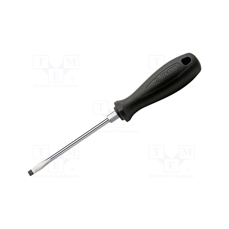 1 pcs x UNIOR - 616323 - Screwdriver, slot, assisted with a key, 6,5x1,2mm, 600CR