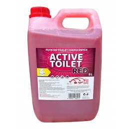Active toilet fluid for tourist toilets 5l red