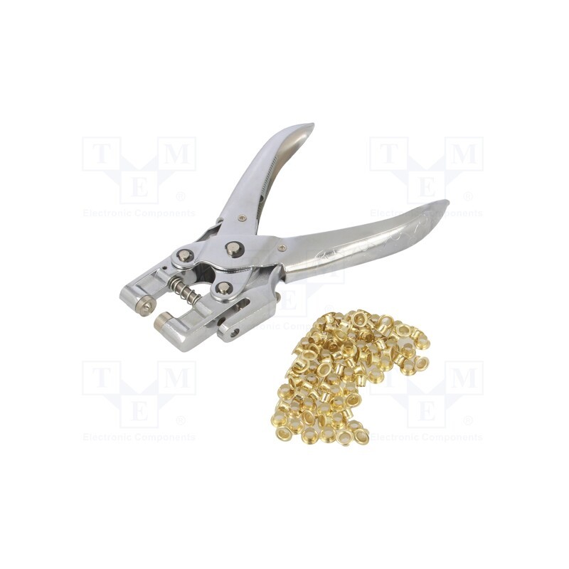 1 set x PG TOOLS - PGT567 - Pliers, for rivets,crimping, PG-T573, 160mm, Kit: rivet set