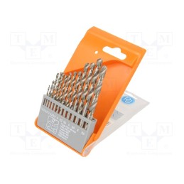 1 set x PG PROFESSIONAL - 15.615 - Drill set, for metal, high speed steel stal szybkotnąca HSS