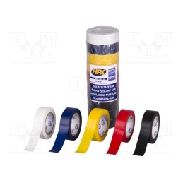 1 set x HPX - IC1910 - Tape: electrical insulating, W: 19mm, L: 10m, Thk: 0.15mm, rubber