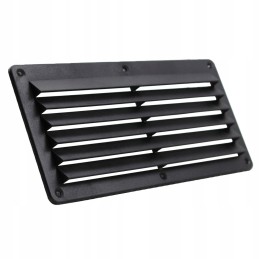 Black ventilation grille 264x126 mm