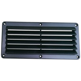 Black ventilation grille 264x126 mm