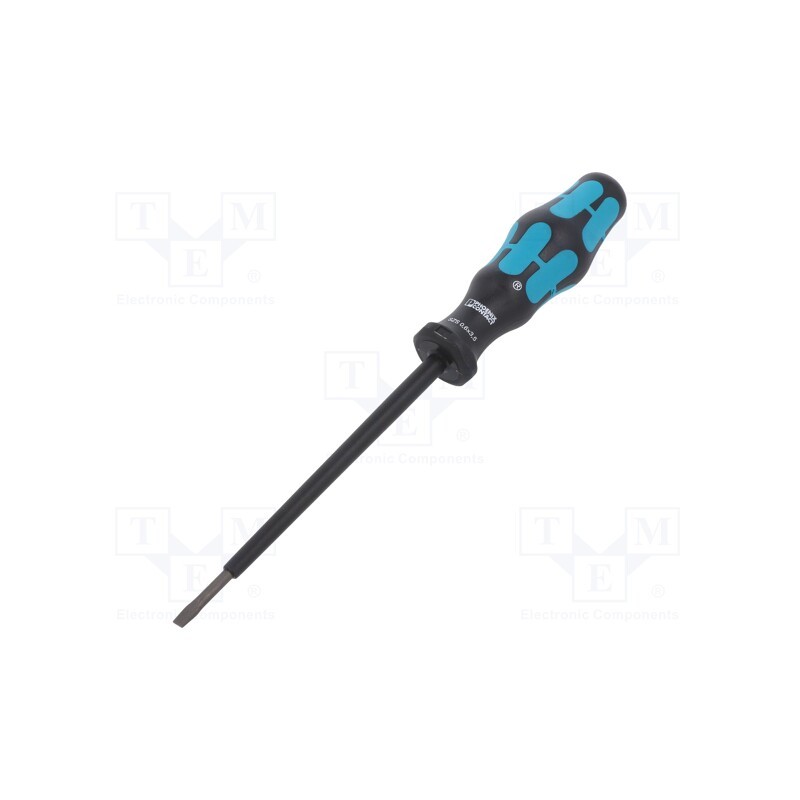 1 pcs x PHOENIX CONTACT - SZS 0,6X3,5 - Screwdriver, slot, 3,5x0,6mm, Blade length: 100mm