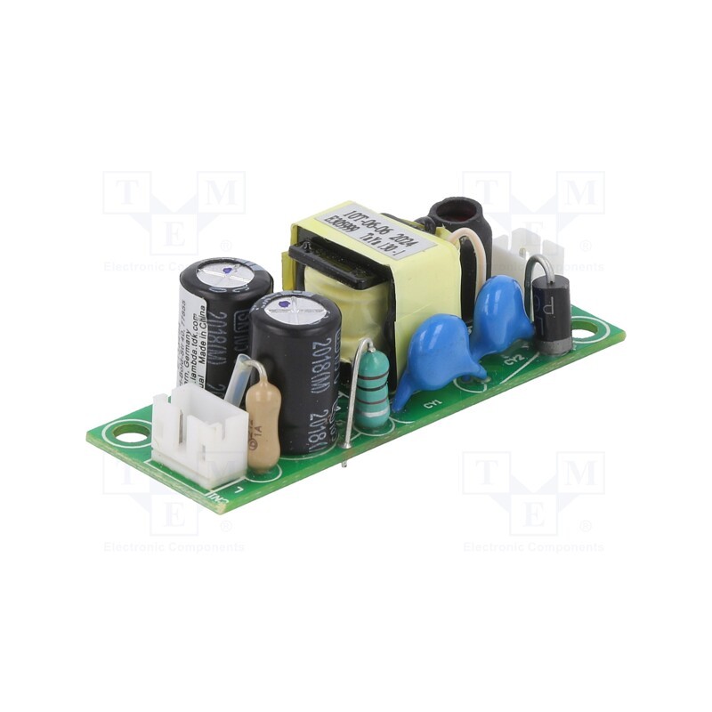 1 pcs x TDK-LAMBDA - KPSB6-24-J - Power supply: switched-mode, open, 6W, 90÷264VAC, 24VDC, 0.25A