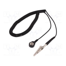 1 pcs x ELME - WIRE BANANA 30-4 - Connection cable, ESD,coiled, 1MΩ, 3m