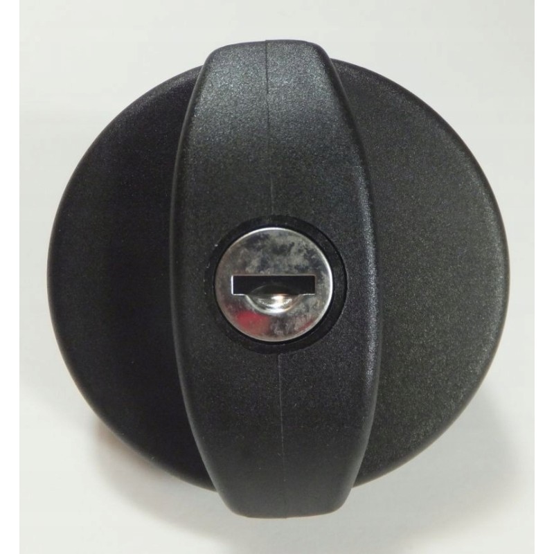 Cap with keys for the water filler neck, black, fawo