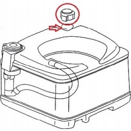 Water tank cap porta potti thetford