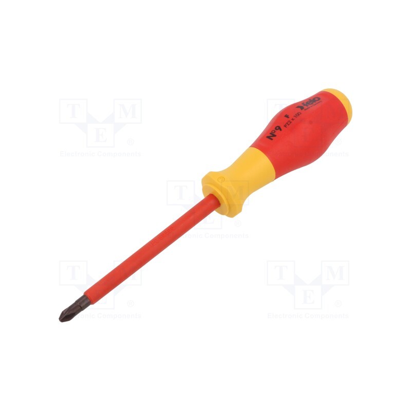 1 pcs x FELO - 915 203 90 - Screwdriver, insulated, Pozidriv®, PZ2