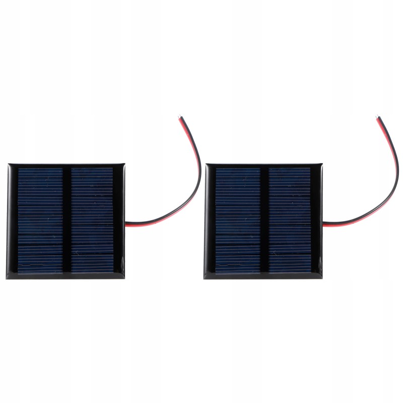 2pcs 5 5v 0 6w wired solar panel