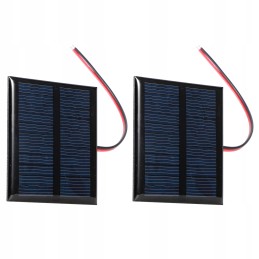 2pcs 5 5v 0 6w wired solar panel