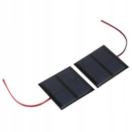 2pcs 5 5v 0 6w wired solar panel