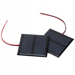 2pcs 5 5v 0 6w wired solar panel
