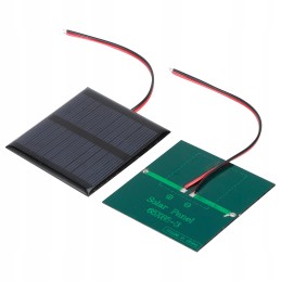 2pcs 5 5v 0 6w wired solar panel