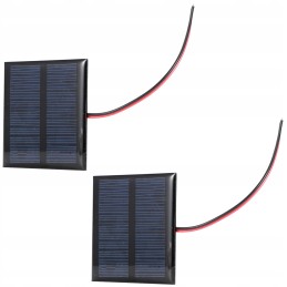 2pcs 5 5v 0 6w wired solar panel