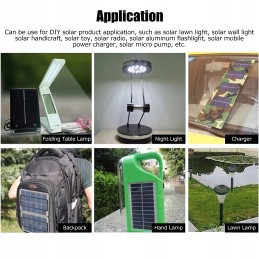 2pcs 5 5v 0 6w wired solar panel