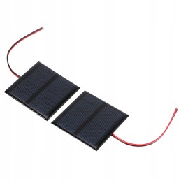2pcs 5 5v 0 6w wired solar panel
