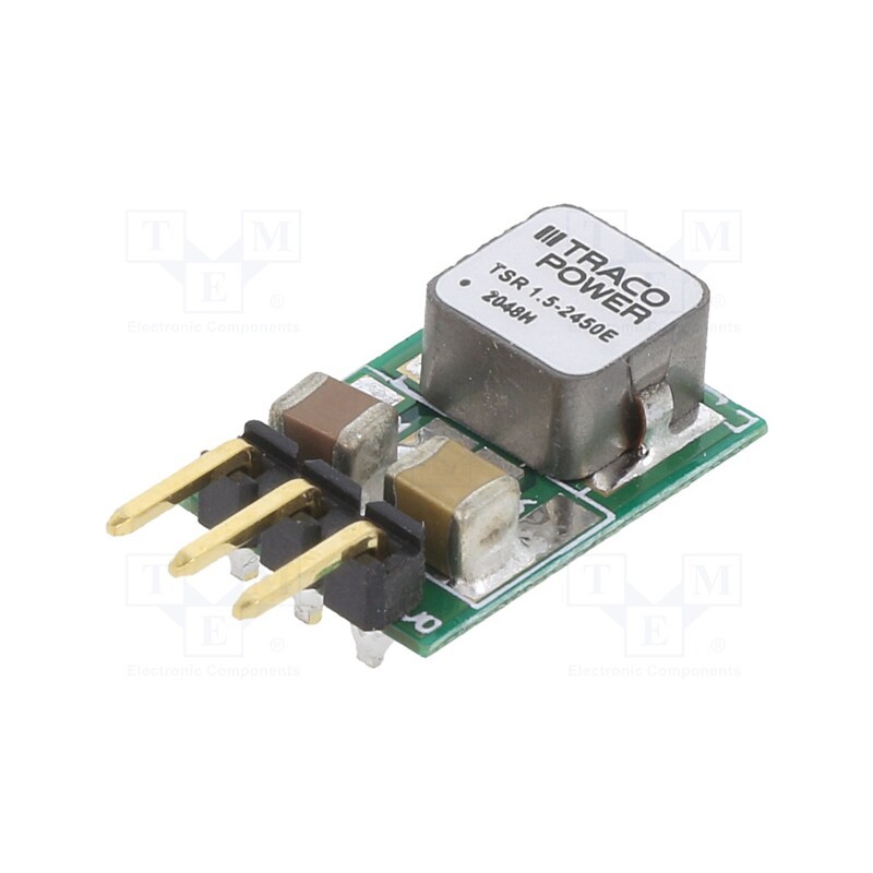 1 pcs x TRACO POWER - TSR 1.5-2450E - Converter: DC/DC, Uin: 7÷36V, Uout: 5VDC, Iout: 1.5A, TO220, 410kHz
