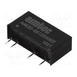 1 pcs x AIMTEC - AM2D-0512SH30Z - Converter: DC/DC, 2W, Uin: 4.5÷5.5V, Uout: 12VDC, Iout: 167mA, SIP7