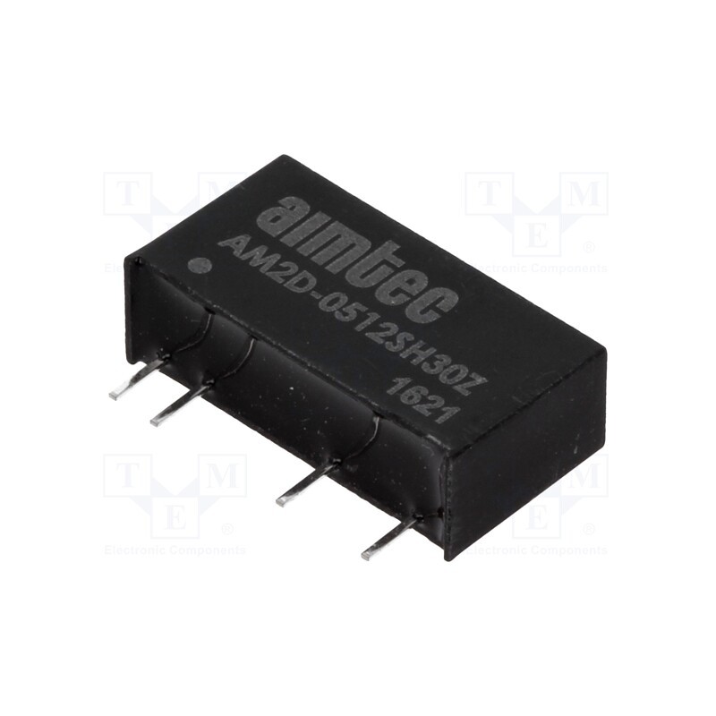 1 pcs x AIMTEC - AM2D-0512SH30Z - Converter: DC/DC, 2W, Uin: 4.5÷5.5V, Uout: 12VDC, Iout: 167mA, SIP7