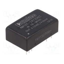 1 pcs x AIMTEC - AM10T-2412DNZ - Converter: DC/DC, 10W, Uin: 18÷36V, Uout: 12VDC, Uout2: -12VDC, DIP24