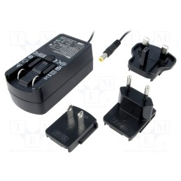 1 pcs x SUNNY - SYS1541-2424-EU/UK/US - Power supply: switched-mode, plug, 24VDC, 1A, 24W, Plug: EU, 0÷40°C