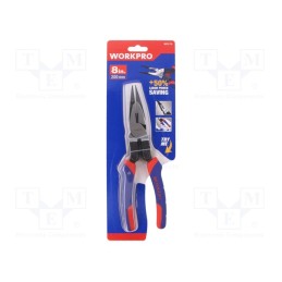 1 pcs x Workpro - W031176 - Pliers, half-rounded nose,universal, 200mm