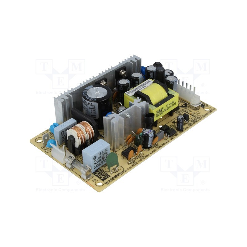 1 pcs x MEAN WELL - PD-45A - Power supply: switched-mode, open, 40W, 120÷370VDC, 90÷264VAC