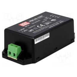 1 pcs x MEAN WELL - IRM-60-15ST - Power supply: switched-mode, for building in,modular, 60W, 15VDC