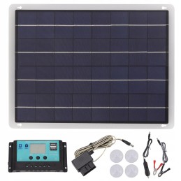 Solar panel 20w battery charger set